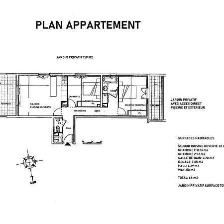 Superbe Appt Climatise 2 Ch Piscine Plages 2 Min A Pied Apartament